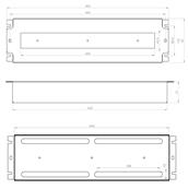 Boitier 19 pouces 18 modules avec rail din - 3U