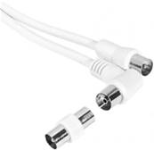 Cordon tv type 9.5 10m avec adaptateur male/femelle