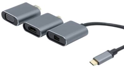 Convertisseur type c mini dp 1.2/hdmi 2.0/vga