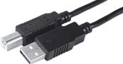 CORDONS USB 2.0 HI-SPEED A MÂLE / B MÂLE - 0.6M