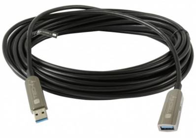 Cordon usb 3.0 - fibre optique a mâle / a femelle - 30m
