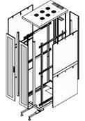 Baie Serveur 32U 600x1000 mm - Noire - Charge 600 kg | Montée