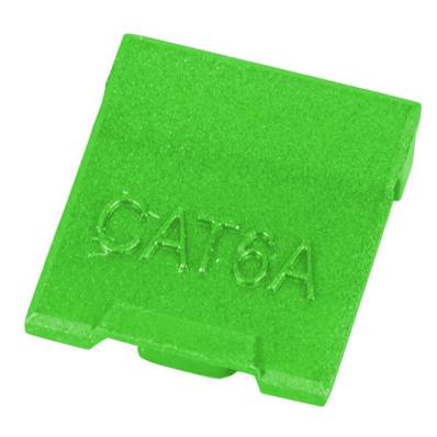 Cache-poussière pour embase RJ45 keystone 6 et 6a - vert