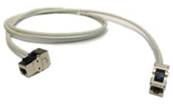 Liaison RJ45 f coudé / f droit préconnectée cat.6 f/utp 40m