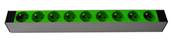 Bandeau secteur 8pc 2p+t 16a vert avec voyant tension