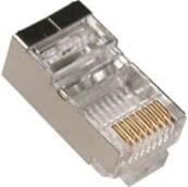 Connecteur plug mâle RJ45 catégorie 6A blindé pour câble rond