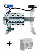 Tableau électrique pré-équipé et pré-câblé 1 rangée | avec PC 2P+T