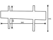 Support écran fixe slim 800 mural - 40"-80" | 100-200 cm
