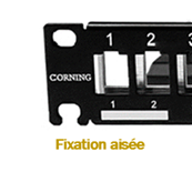 PANNEAU 16 PORTS CAT6A S/FTP EQUIPE DE 16 C6A S FTP CORNING