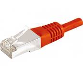 Cordon RJ45 cat. 6a - f/utp - pvc - 5m - rouge