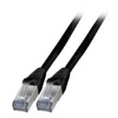 Cordon RJ45 s/ftp cat6a gaine pe - patch noir - 2m