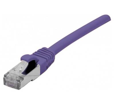 Cordon RJ45 Cat. 6A S/FTP - LSZH | Violet 0.50m 