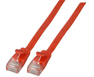 Cordon RJ45 plat cat. 6a u/utp 10m - rouge