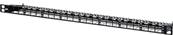 PANNEAU DE BRASSAGE 19'' 0.5U 24 PORTS NOIR VIDE BLINDE