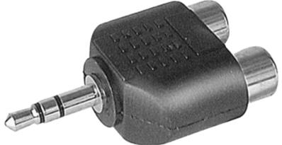 Adaptateur jack 3.mm m / 2xrca f