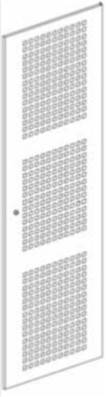 Porte tôle micro perforée 42u - larg. 800 - gris