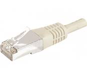 Cordon RJ45 catégorie 6A 30cm gris