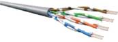 Cordon RJ45 cat.6a u/utp pvc protege languette 1m gris