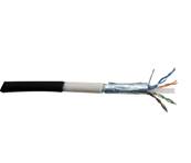 Cordon RJ45 Cat. 6 F/UTP - Étanche | Noir 0.5m 