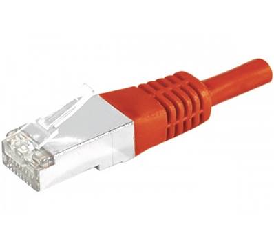Cordon patch RJ45 cat. 6 s/ftp pvc - rouge - 1.50m