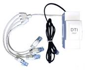 Boitier dti RJ45 modulaire pr-cabl avec 2 RJ45+1 RJ11