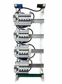 Tableau électrique pré-équipé et pré-câblé 4 rangées | avec chauffage