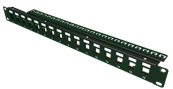 Panneau de brassage 19" 16 ports + 16 embases Cat. 6A | UNIKKERN