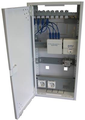Coffret de com. type l 500 grade 3 - dti + 16 RJ45 + dtio