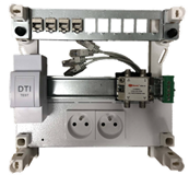 Coffret de communication modulaire M-250 GRADE 3 - 4RJ | 2 prises - sans DTI 