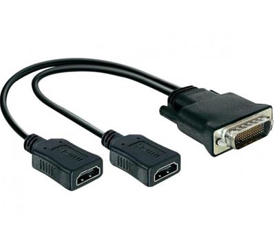 ADAPTATEUR HDMI - 25CM DMS-59 M / 2 X HDMI F