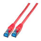 Cordon RJ45 c6a s/ftp lsoh premium 1m rouge infralan