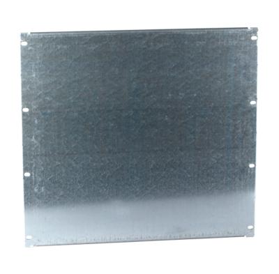 Plaque d'acier galvanise 19'' 10u - non perforee