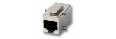 Prolongateur ftp RJ45f / RJ45f keystone - c6 - câblage droit