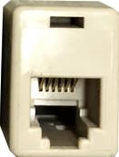 Adaptateur RJ45f/rj12f femelle/ femelle