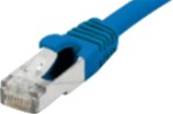 Cordon RJ45 blinde s/ftp lsoh ultra flex cat 6a bleu