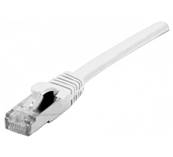 Cordon RJ45 Cat. 6A S/FTP - LSZH | Blanc 0.30m