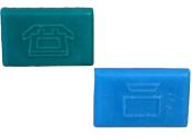 Plastron RJ45 2 ports 45x45 incliné | Accroche Keystone