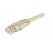 Cordon RJ45 cat.5e - u/utp pvc - 25m - gris