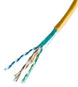 Cable patch multibrins 4p cat.6 f/utp, pvc - jaune