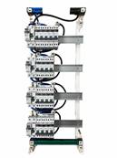 Tableau électrique pré-équipé et pré-câblé 4 rangées