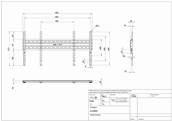 Support écran fixe slim 800 mural - 40"-80" | 100-200 cm
