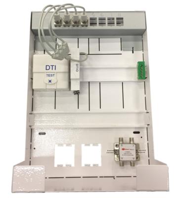 Coffret sx350 support box pc grade 3 - dti 8 RJ45 - 1 tv/rj
