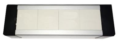 Boitier saillie alu 4 box 45x45 (230x70x60 mm)