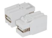 Adaptateur keystone usb 2.0 blanc