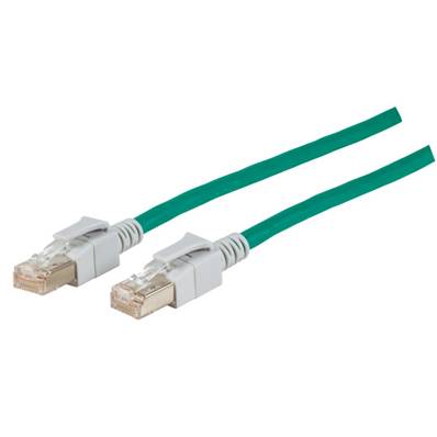 Cordon RJ45 Cat. 6A S/FTP - LED | Vert 3m 