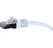 Cordon RJ45 cat.6 u/ftp pvc plat protege languette 10m