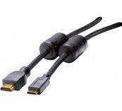 Cordon mini hdmi 1.4 highspeed haute qualité - 3m