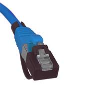 Cordon RJ45/RJ45. categorie 6 f/utp. lsoh. bleu. lg: 2m