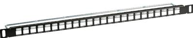 Panneau 19" 24 ports 1/2u nu accroche keystone