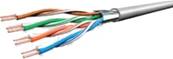 Cordon RJ45 cat.5e - f/utp pvc - 0.70m - rouge
